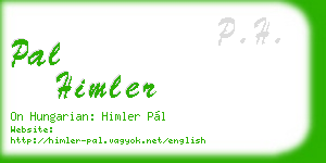pal himler business card